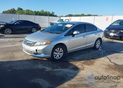 2012 Honda Civic Lx from USA, damaged, VIN 19XFB2F50CE084271